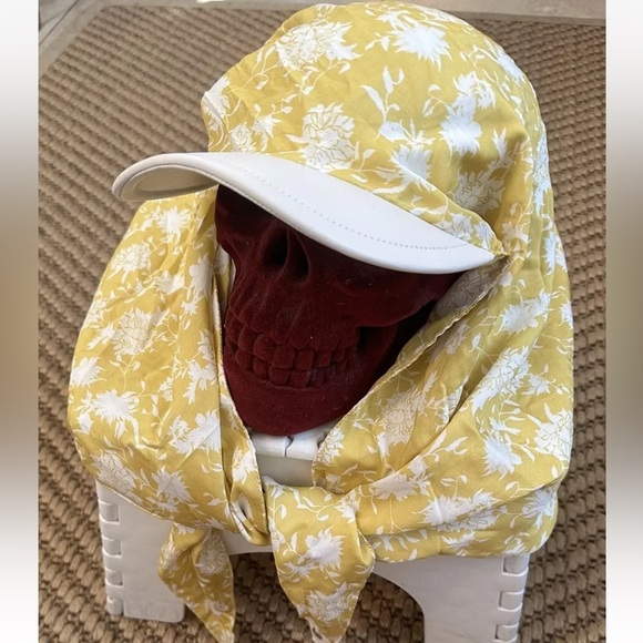 Rag & Bone Gia Floral Headscarf Wrap Cap New - Picture 2 of 5